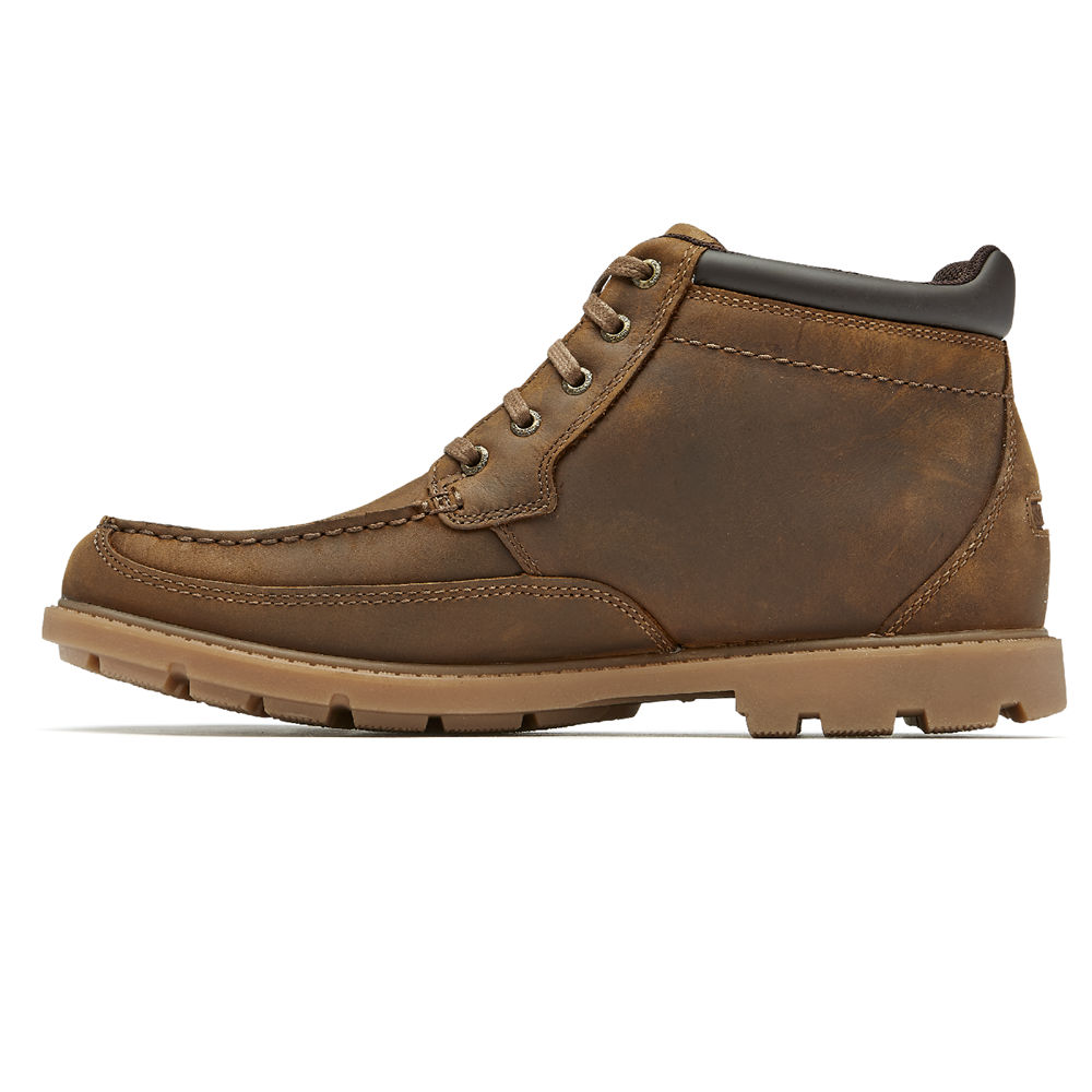 Botas Rockport Hombre Mexico - Patten Waterproof Moc Marrom - AKBML5814